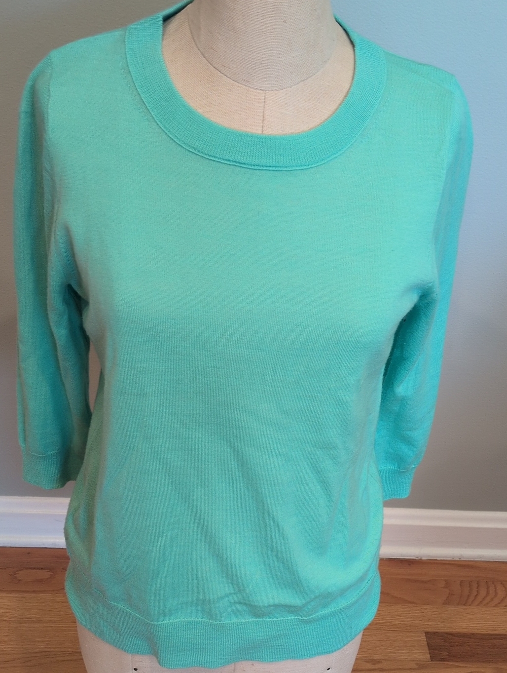 J. Crew Mint 100% Merino Wool Crewneck Sweater Medium